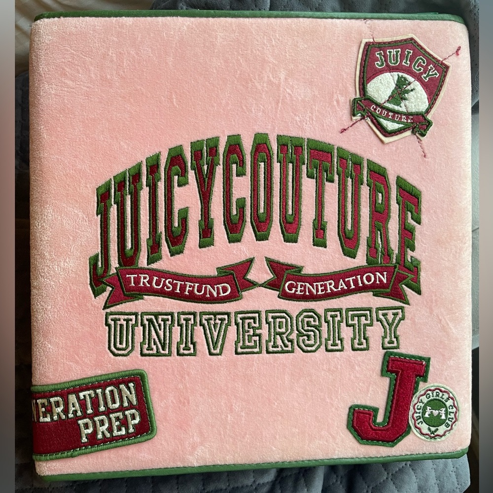 Vintage Juicy Couture school binder